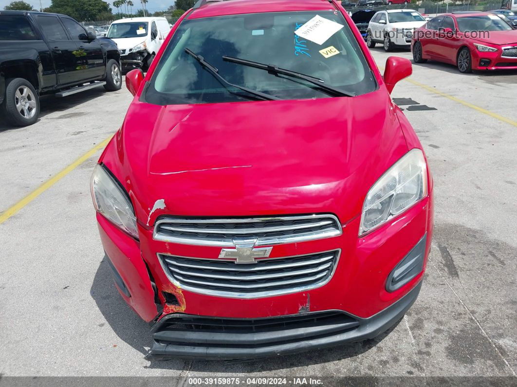 2016 Chevrolet Trax Lt Red vin: KL7CJLSBXGB650640