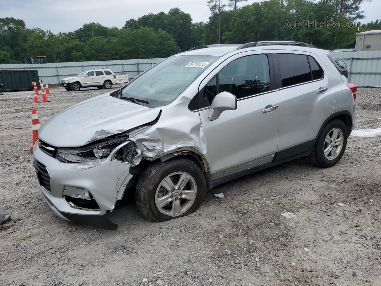 2019 Chevrolet Trax 1lt Silver vin: KL7CJLSBXKB892336