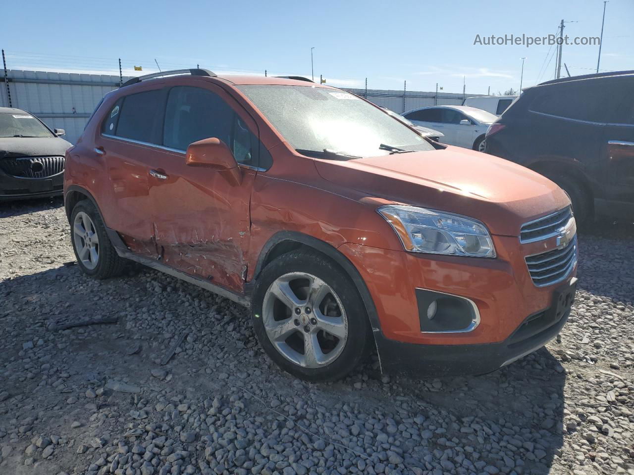 2016 Chevrolet Trax Ltz Orange vin: KL7CJMSB2GB522124