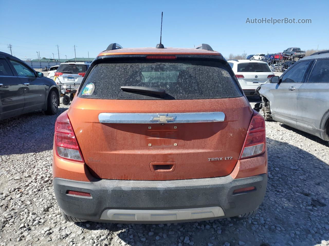 2016 Chevrolet Trax Ltz Orange vin: KL7CJMSB2GB522124