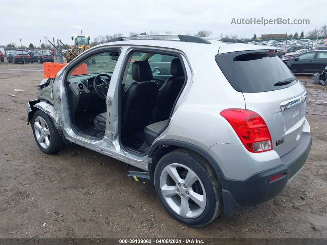 2016 Chevrolet Trax Ltz Gray vin: KL7CJMSB6GB562528