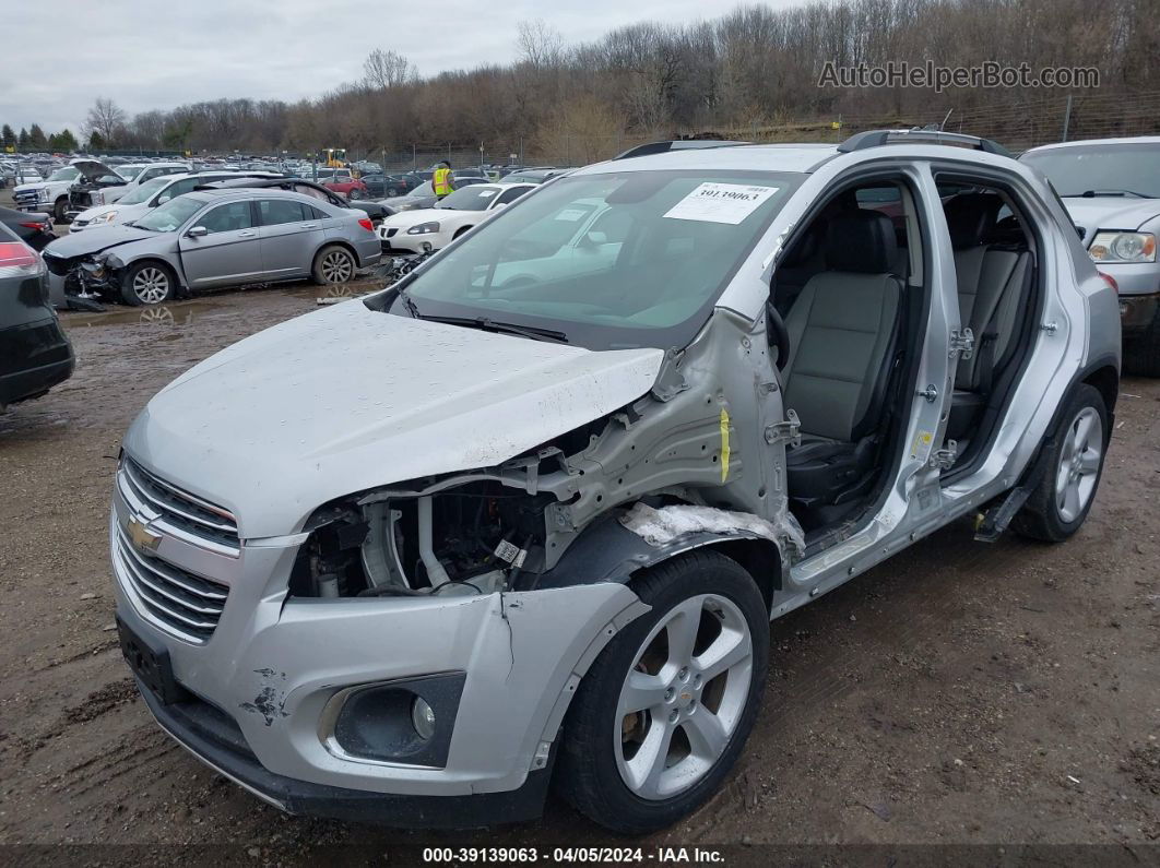 2016 Chevrolet Trax Ltz Gray vin: KL7CJMSB6GB562528