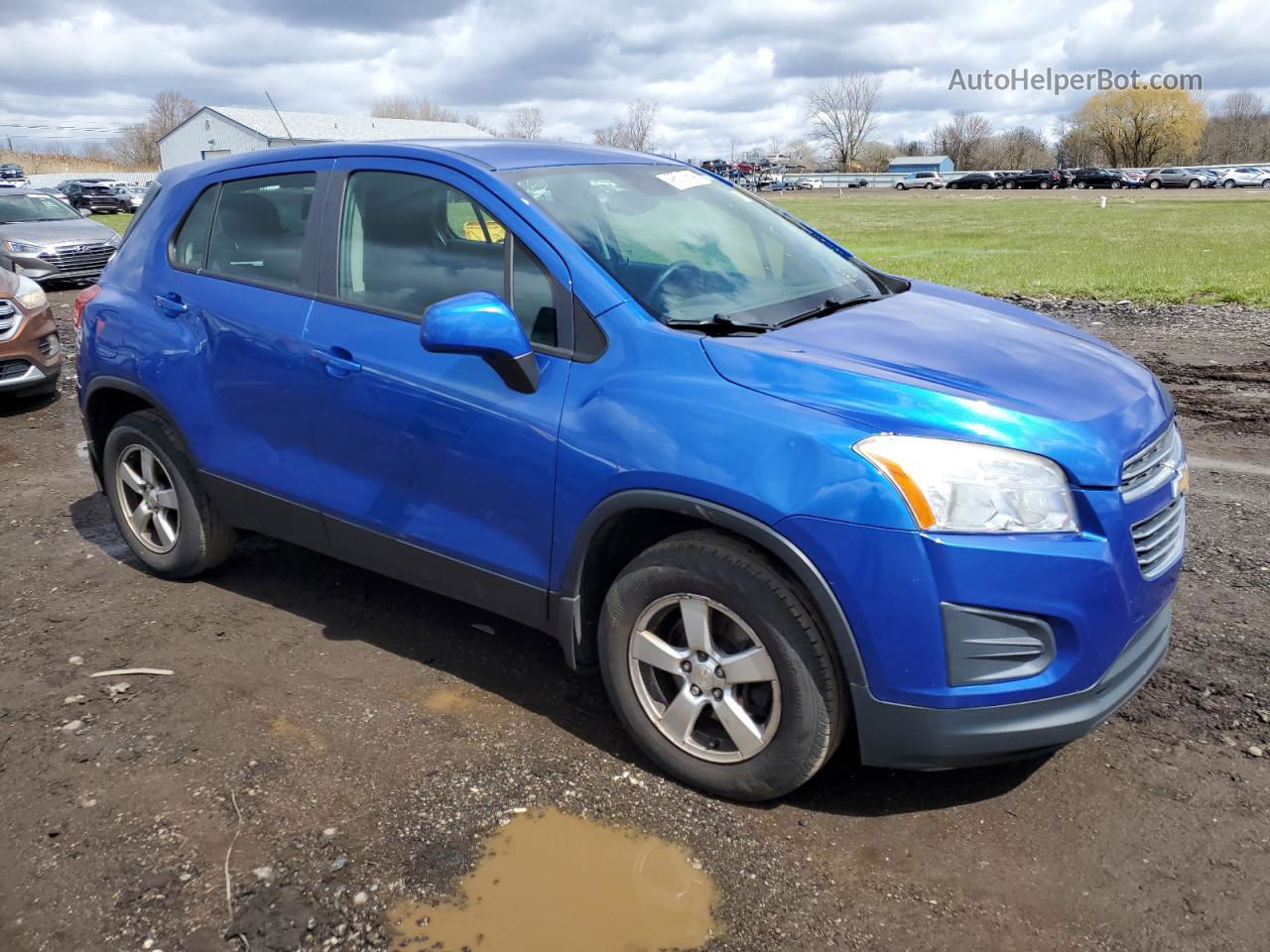 2016 Chevrolet Trax Ls Blue vin: KL7CJNSB0GB543432