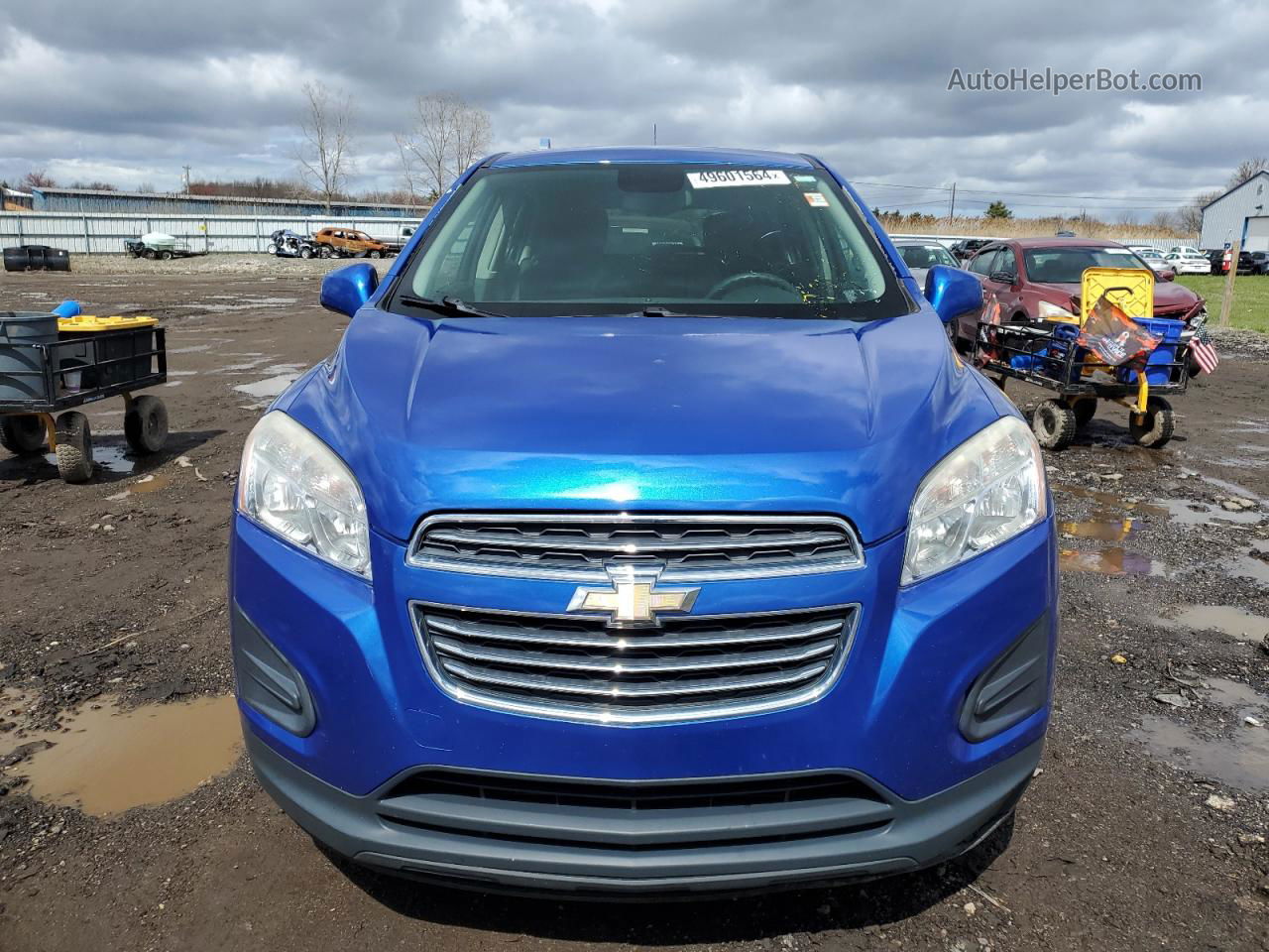 2016 Chevrolet Trax Ls Blue vin: KL7CJNSB0GB543432