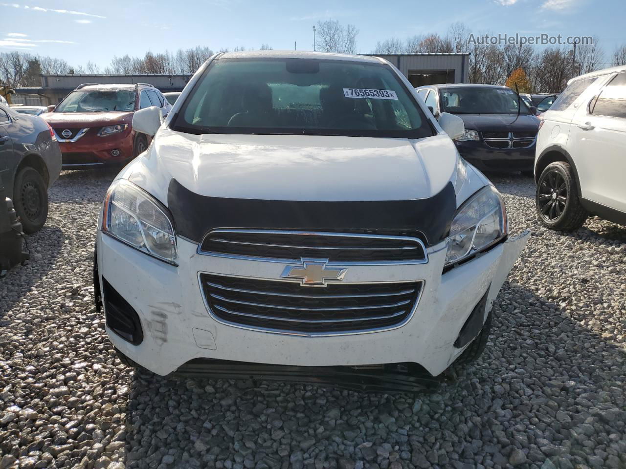 2016 Chevrolet Trax Ls White vin: KL7CJNSB1GB557162