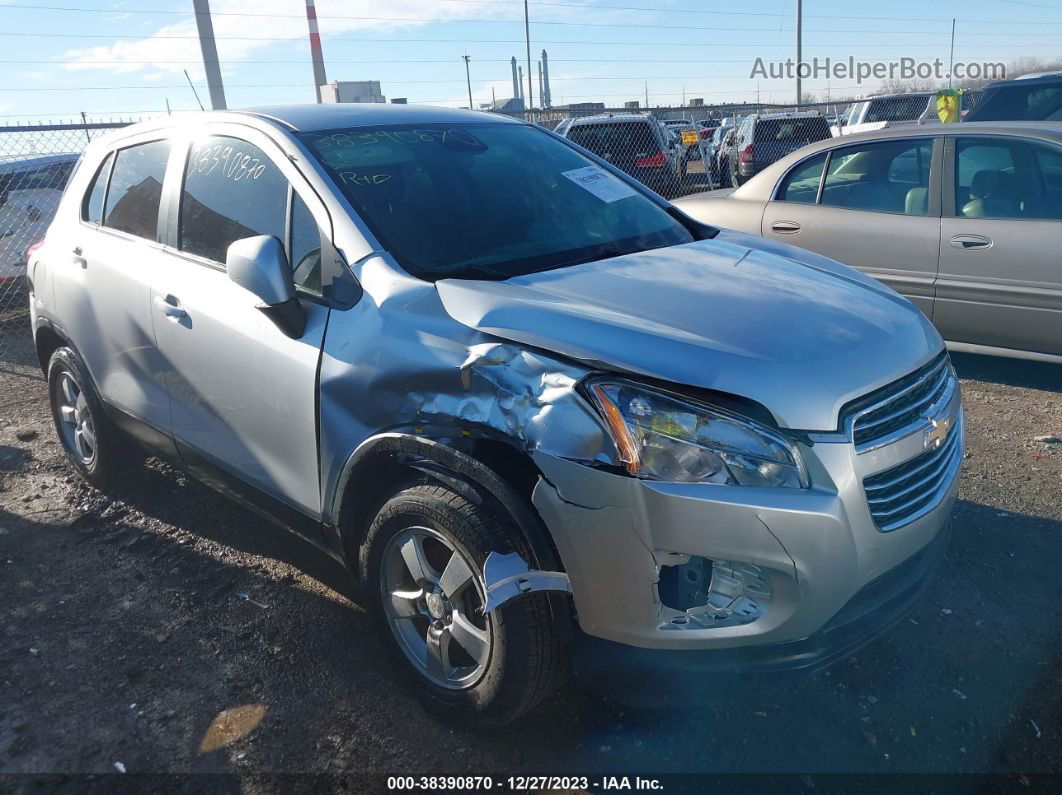 2016 Chevrolet Trax 1ls Silver vin: KL7CJNSB2GB587237