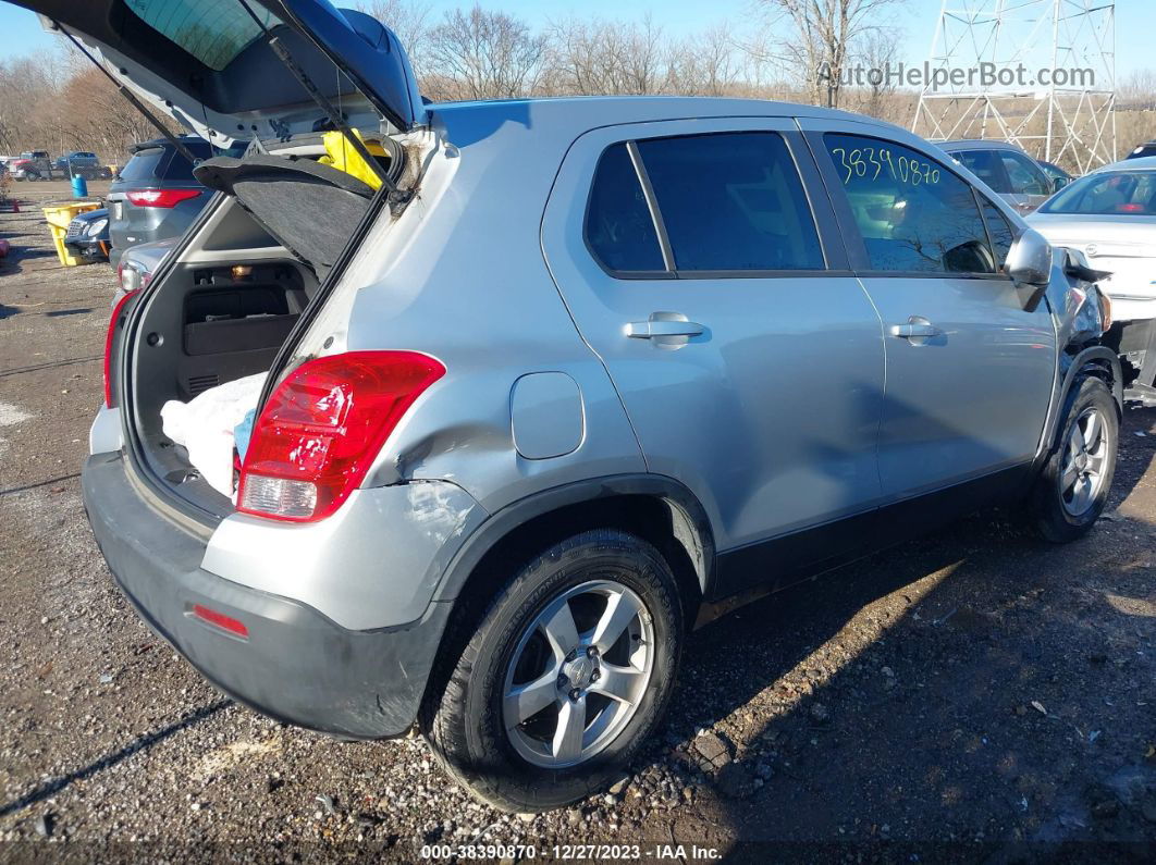 2016 Chevrolet Trax 1ls Silver vin: KL7CJNSB2GB587237