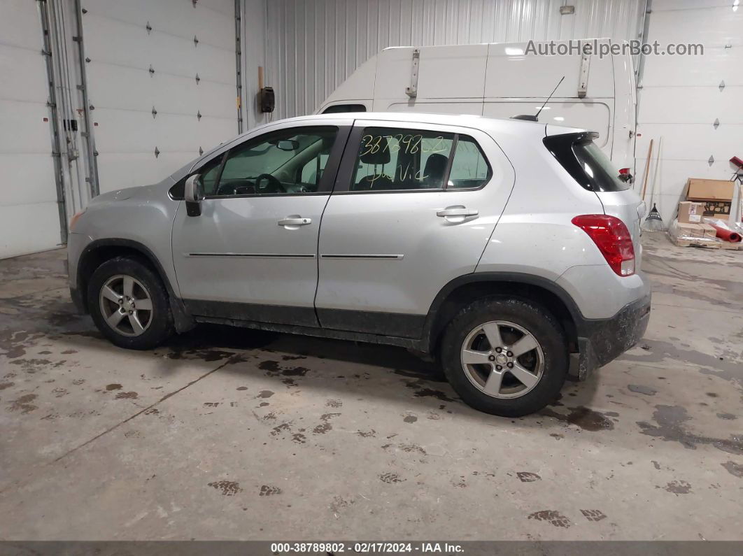 2016 Chevrolet Trax 1ls Silver vin: KL7CJNSB2GB740506