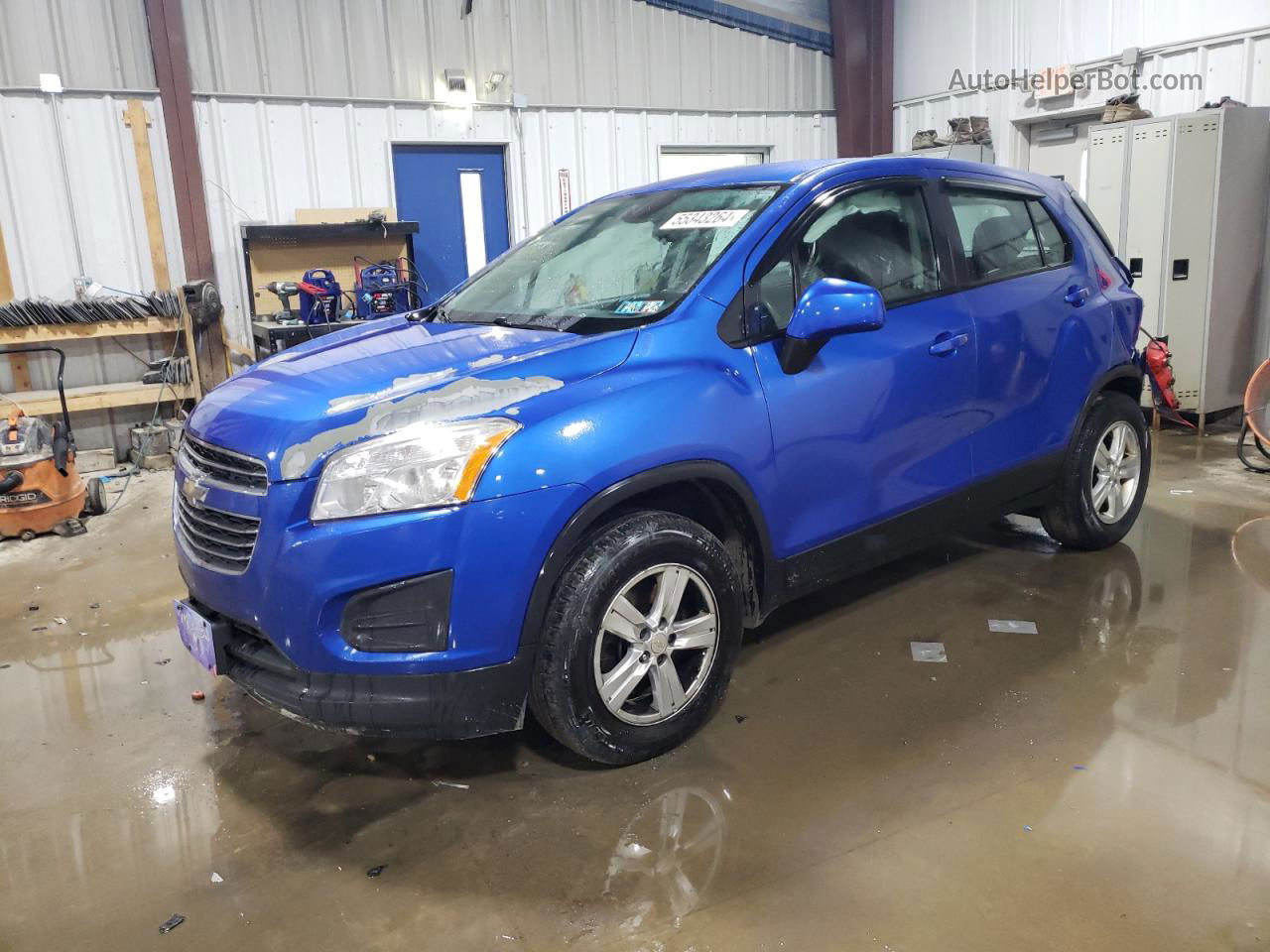 2016 Chevrolet Trax Ls Blue vin: KL7CJNSB9GB521834