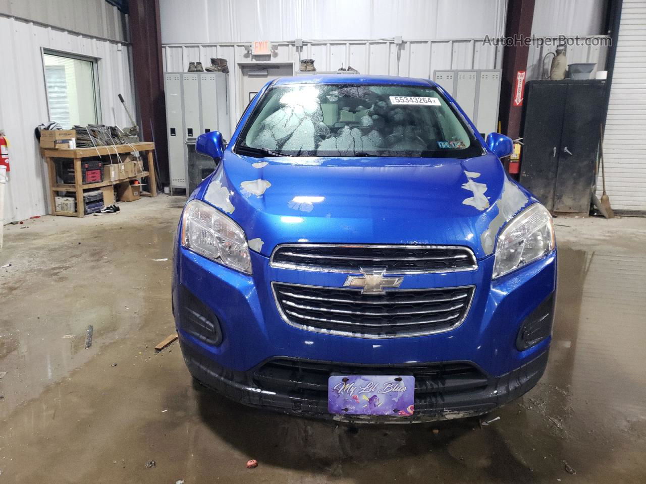 2016 Chevrolet Trax Ls Blue vin: KL7CJNSB9GB521834