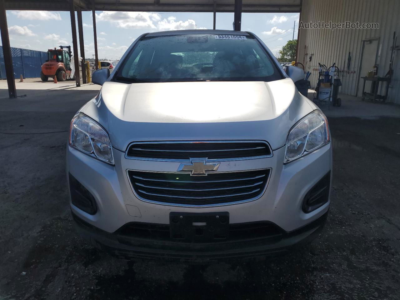 2016 Chevrolet Trax Ls Серебряный vin: KL7CJNSBXGB652013