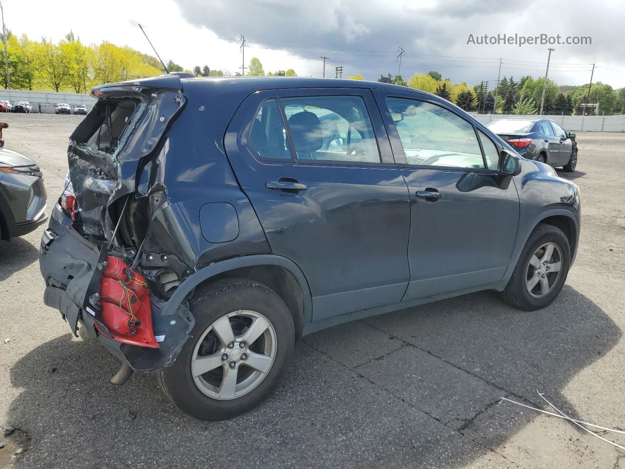 2016 Chevrolet Trax Ls Black vin: KL7CJNSBXGB657731