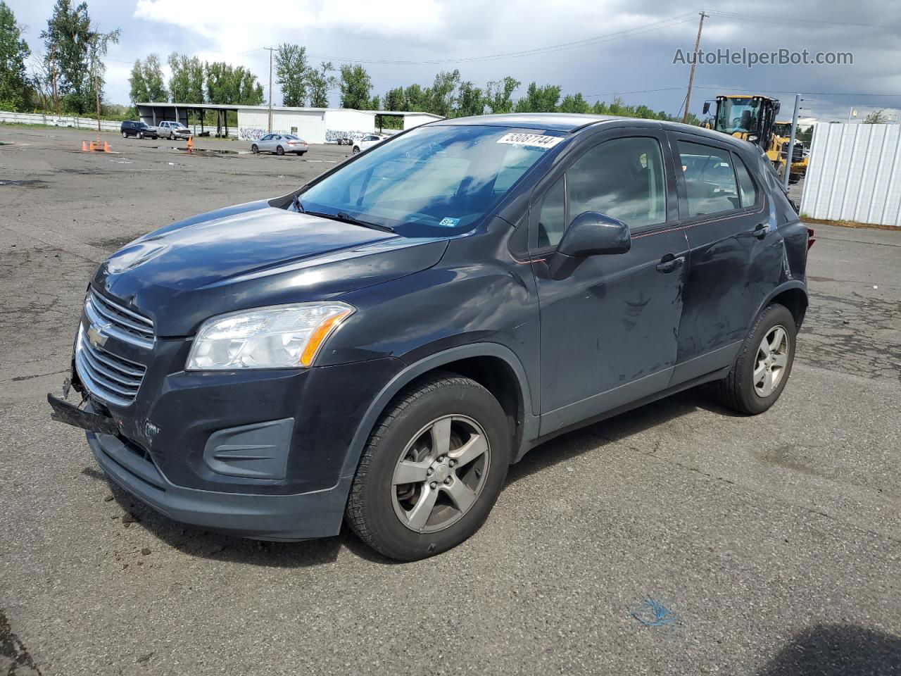 2016 Chevrolet Trax Ls Black vin: KL7CJNSBXGB657731