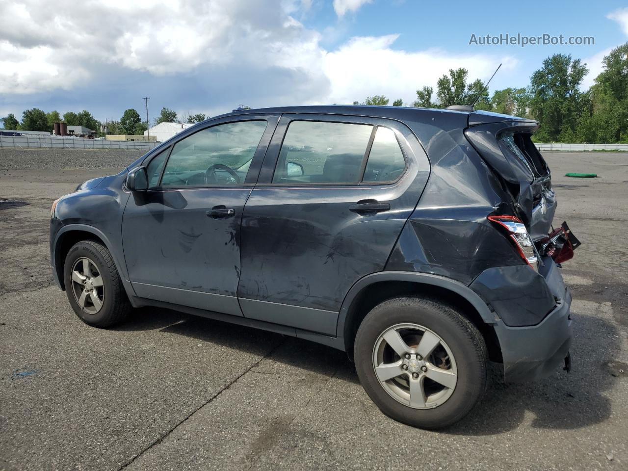 2016 Chevrolet Trax Ls Black vin: KL7CJNSBXGB657731