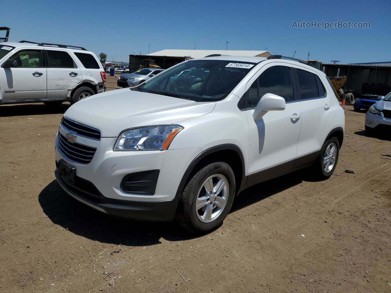 2016 Chevrolet Trax 1lt White vin: KL7CJPSB0GB561327