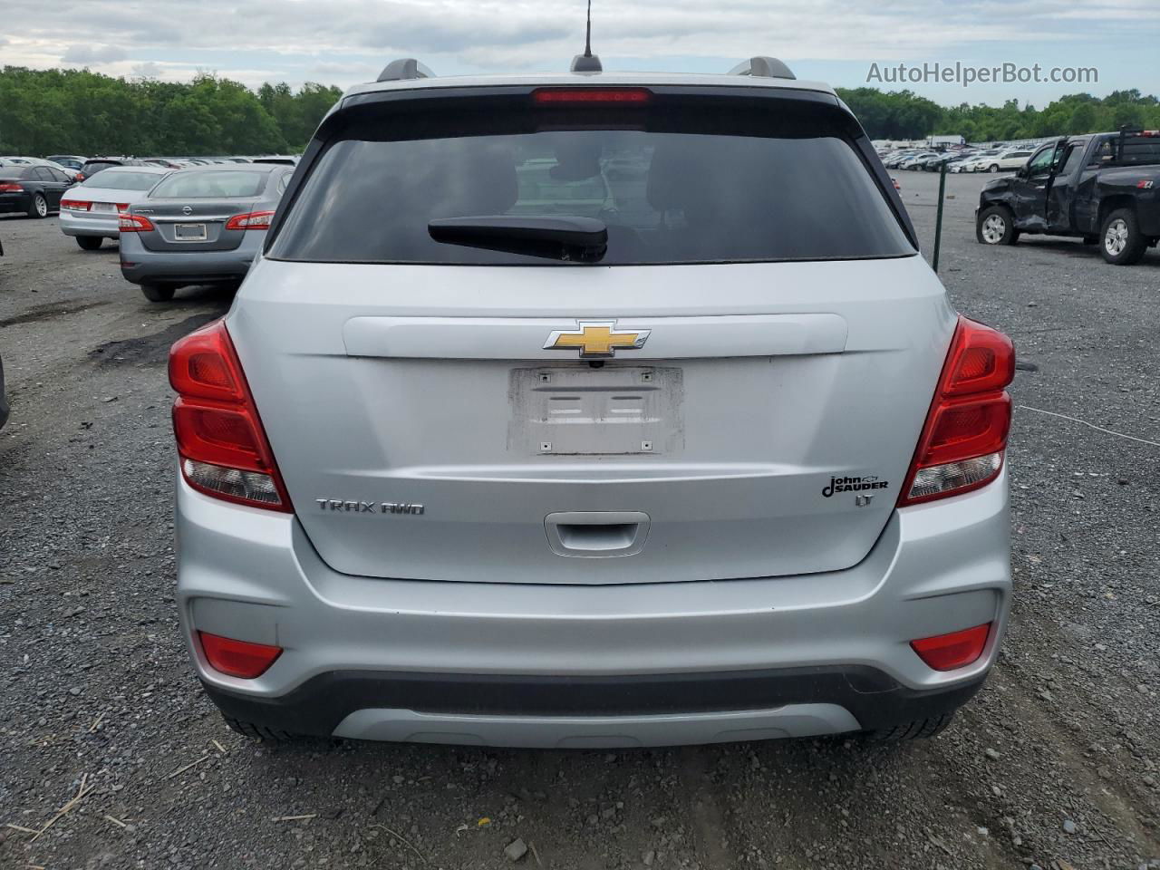 2019 Chevrolet Trax 1lt Silver vin: KL7CJPSB0KB950641