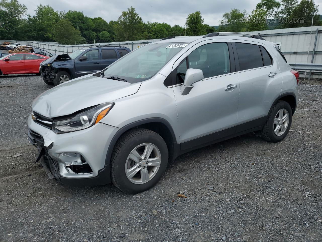 2019 Chevrolet Trax 1lt Silver vin: KL7CJPSB0KB950641