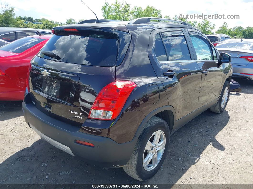 2016 Chevrolet Trax Lt Коричневый vin: KL7CJPSB1GB527199