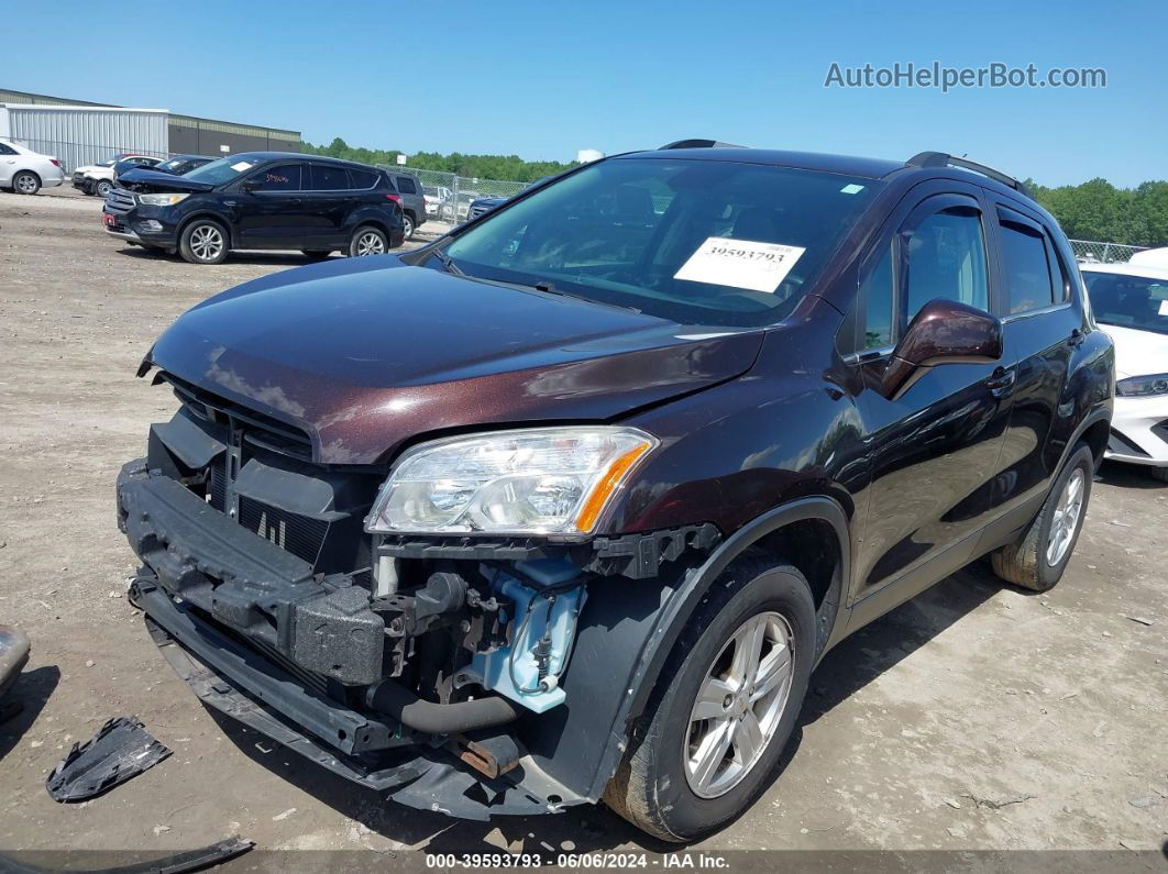 2016 Chevrolet Trax Lt Brown vin: KL7CJPSB1GB527199