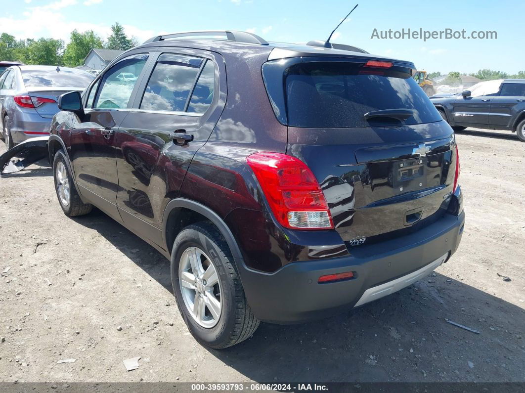 2016 Chevrolet Trax Lt Brown vin: KL7CJPSB1GB527199