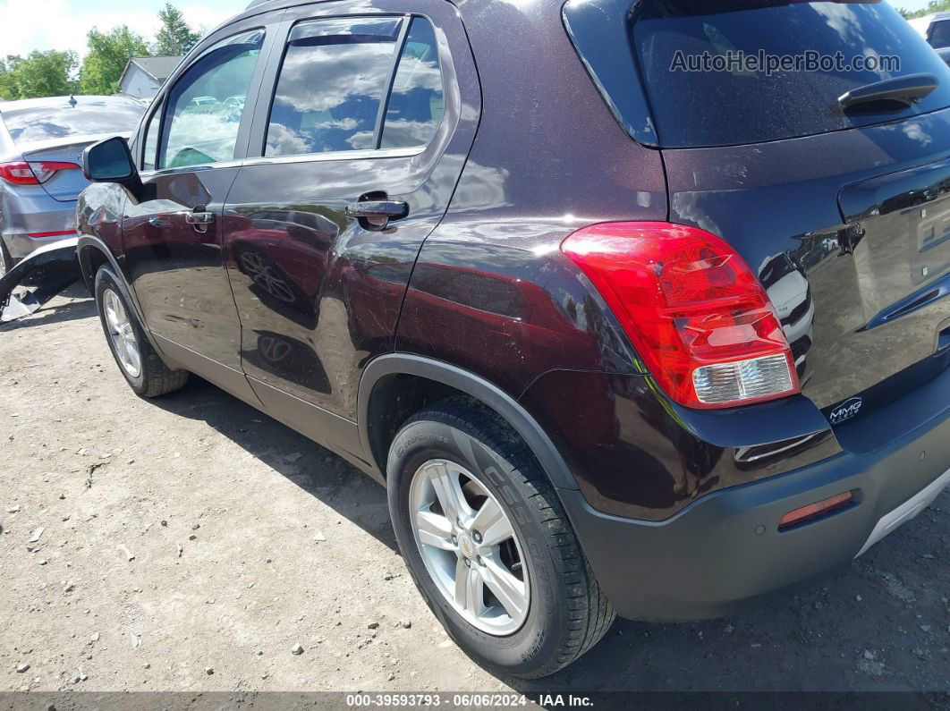 2016 Chevrolet Trax Lt Коричневый vin: KL7CJPSB1GB527199