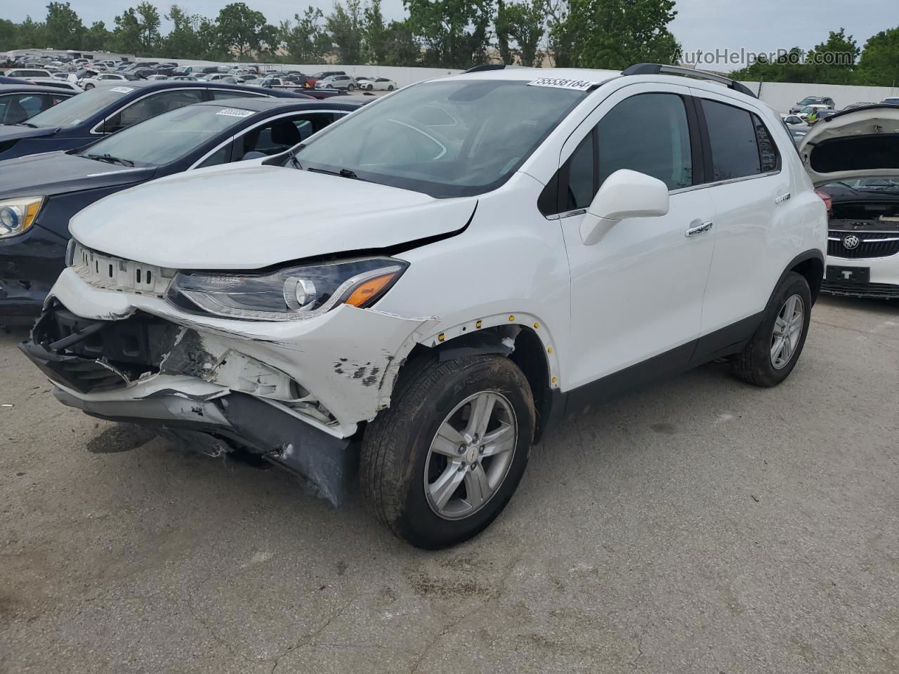 2019 Chevrolet Trax 1lt White vin: KL7CJPSB2KB828086