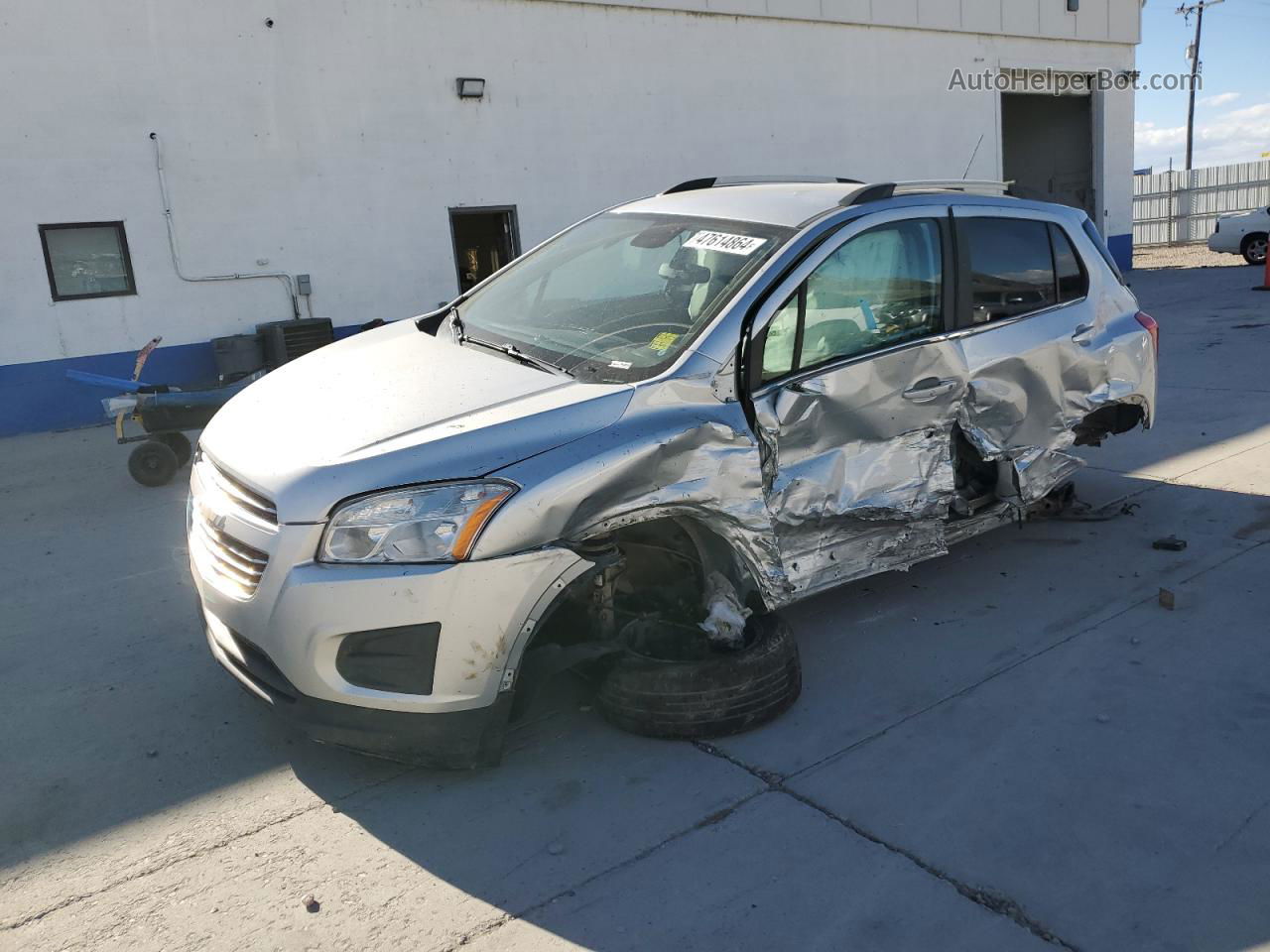 2016 Chevrolet Trax 1lt Silver vin: KL7CJPSB3GB618300