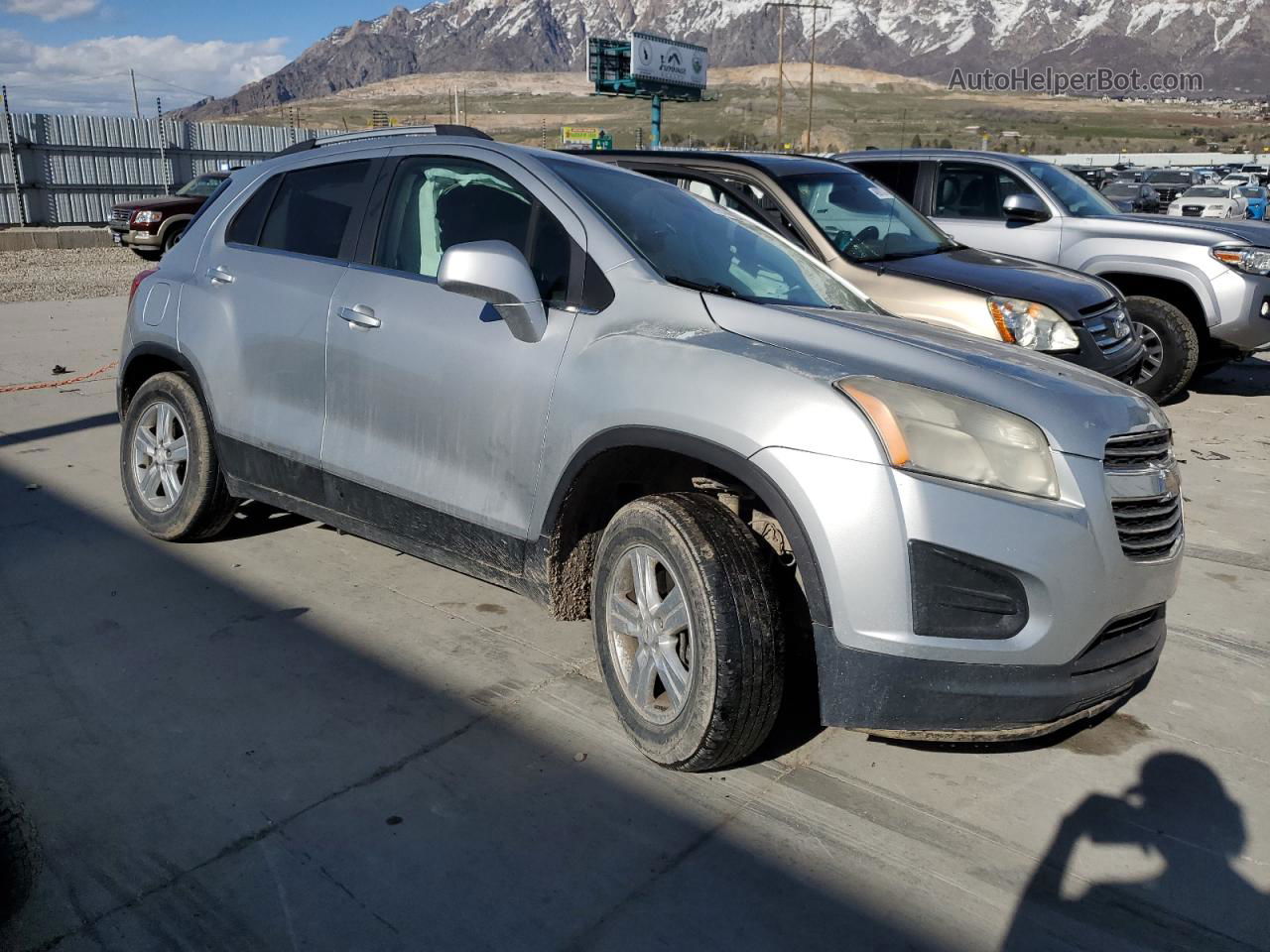 2016 Chevrolet Trax 1lt Silver vin: KL7CJPSB3GB618300