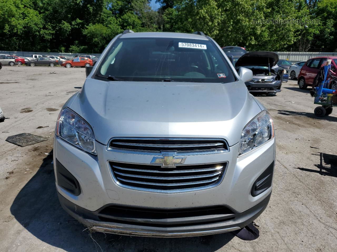 2016 Chevrolet Trax 1lt Silver vin: KL7CJPSB4GB759831