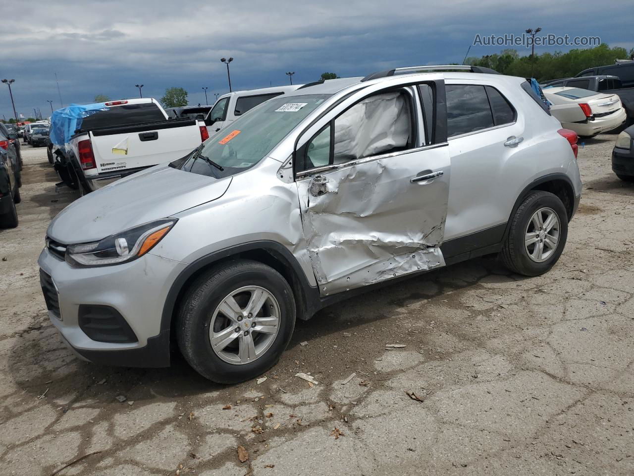 2019 Chevrolet Trax 1lt Silver vin: KL7CJPSB6KB891501