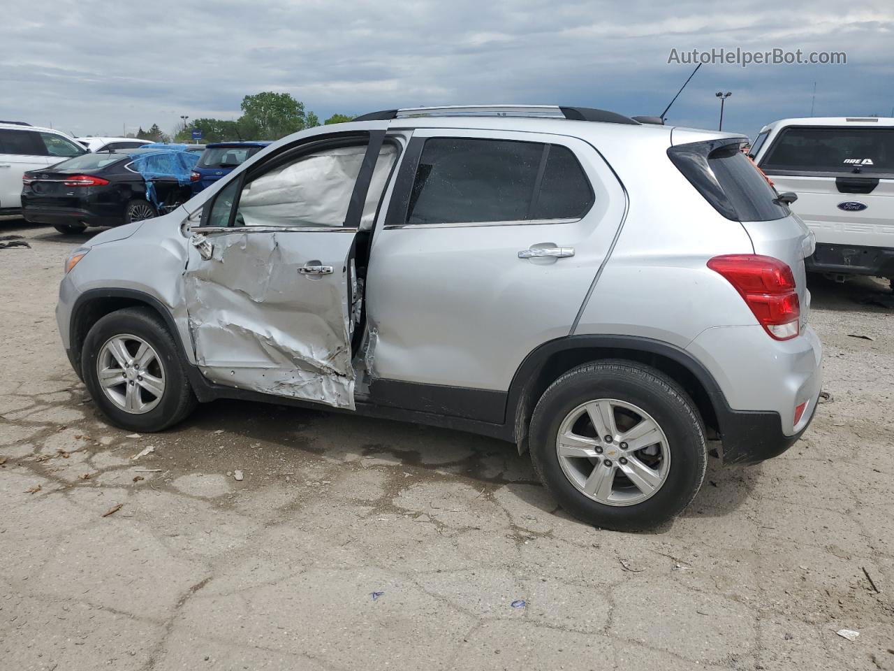 2019 Chevrolet Trax 1lt Silver vin: KL7CJPSB6KB891501