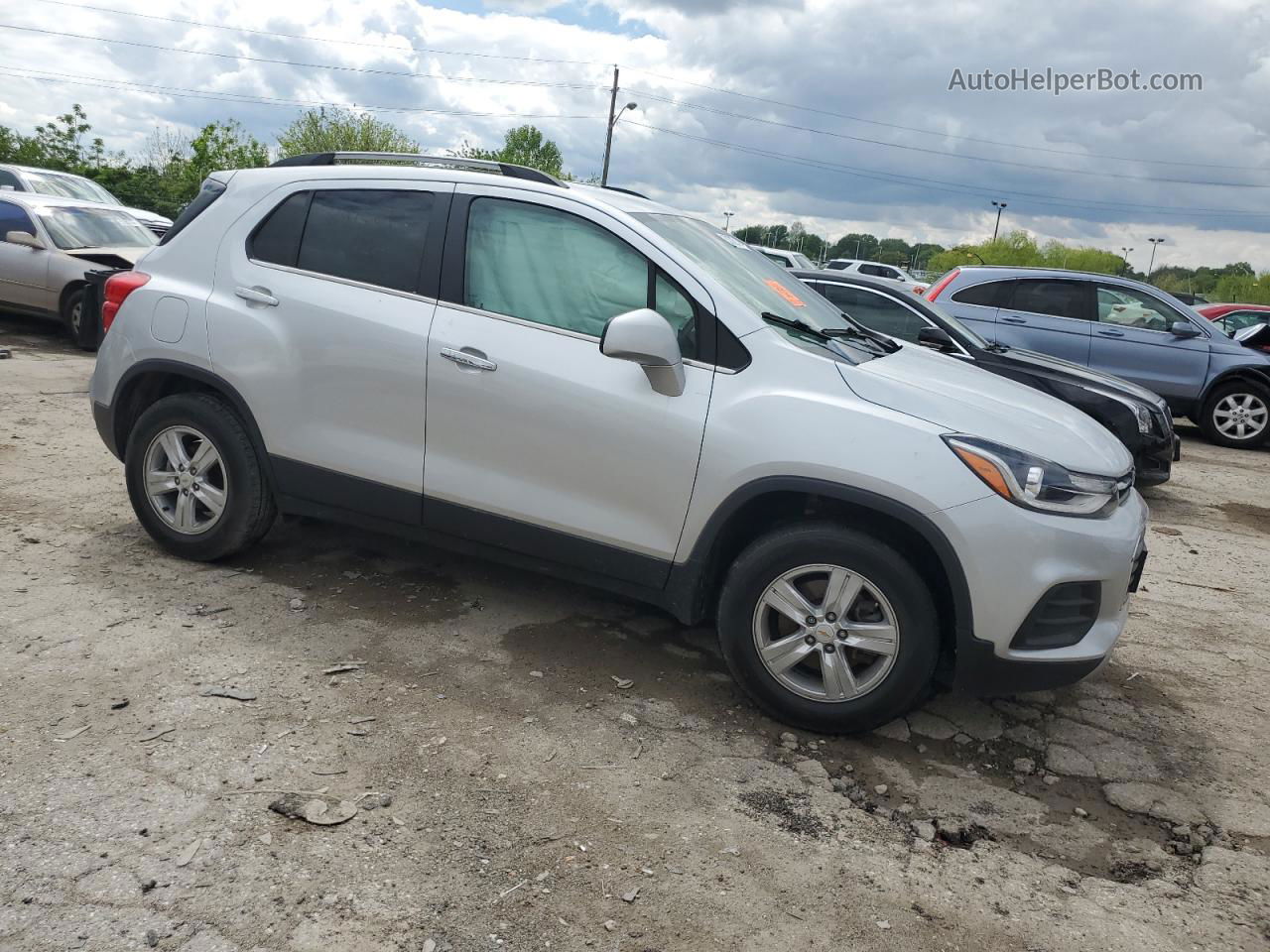 2019 Chevrolet Trax 1lt Silver vin: KL7CJPSB6KB891501