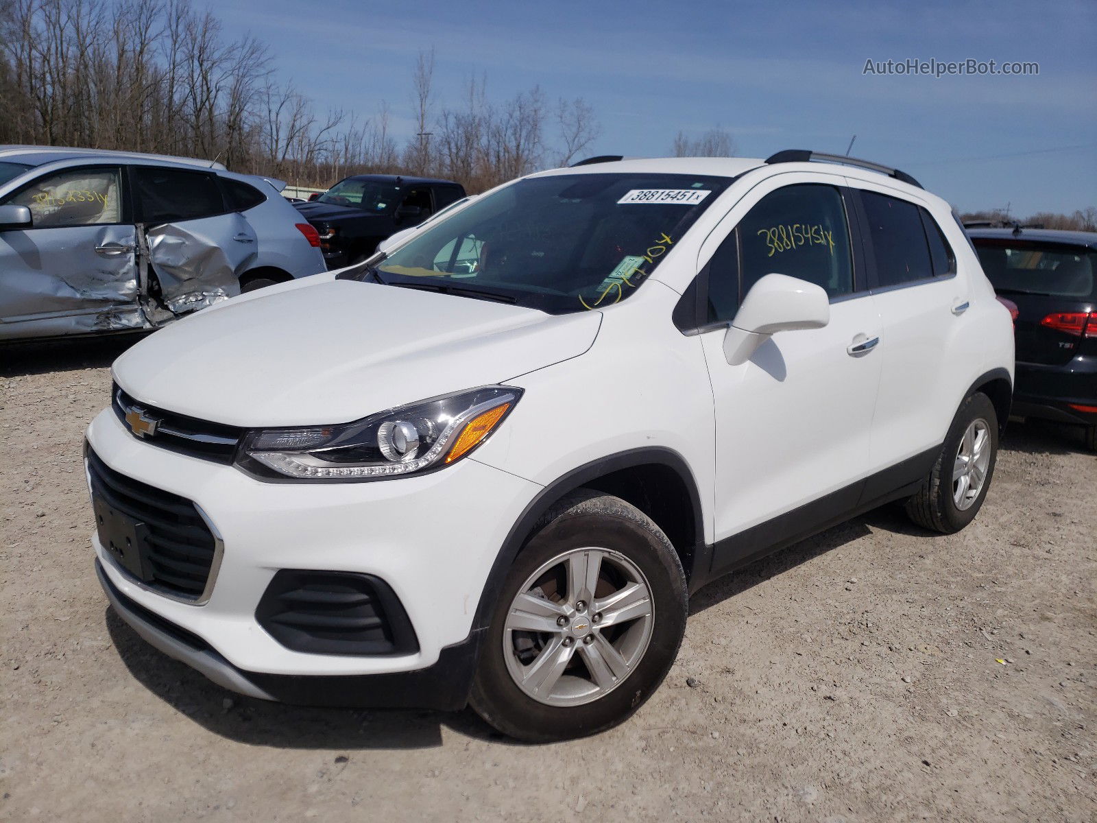 2019 Chevrolet Trax 1lt White vin: KL7CJPSB9KB880654