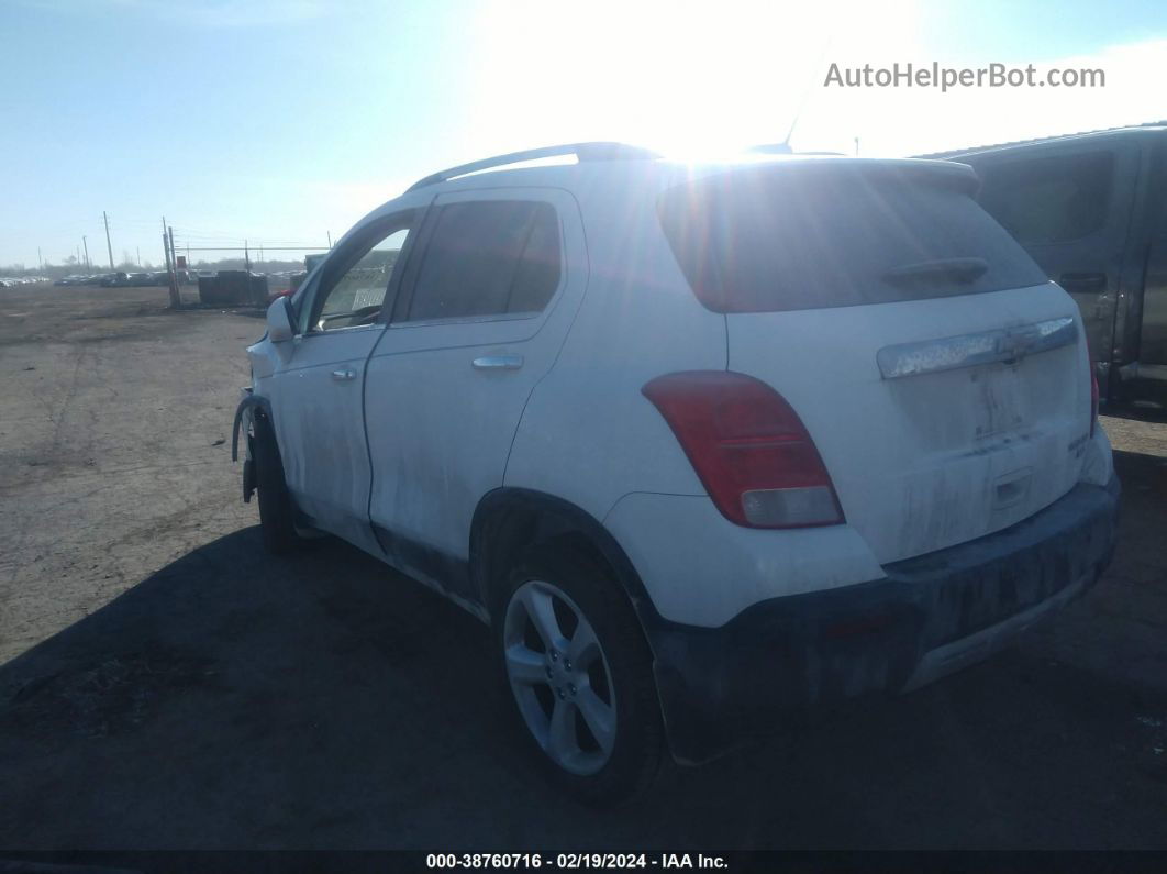 2016 Chevrolet Trax Ltz White vin: KL7CJRSB4GB572018