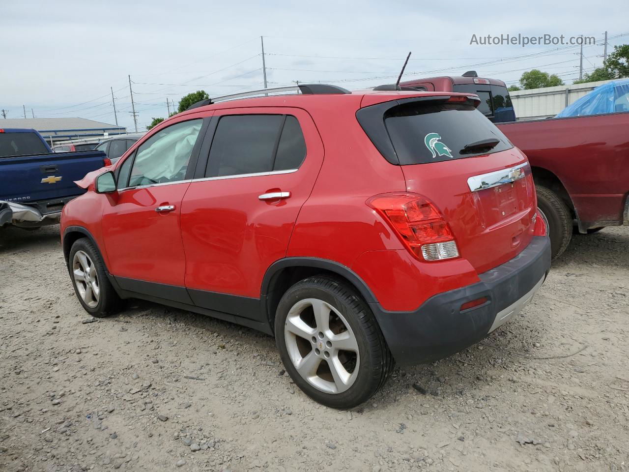 2016 Chevrolet Trax Ltz Red vin: KL7CJRSBXGB603692