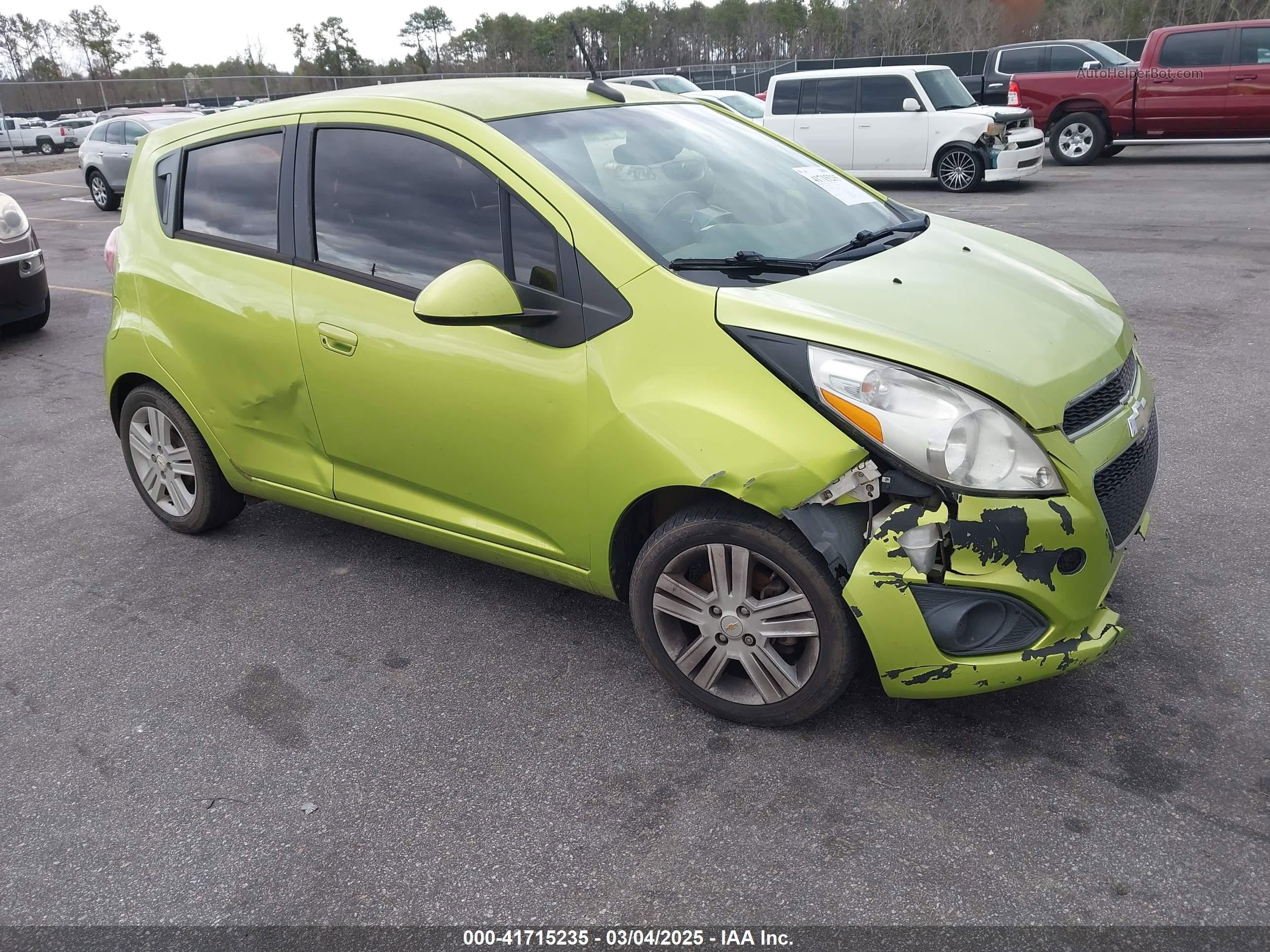 2013 Chevrolet Spark Ls Manual Green vin: KL8CA6S91DC625948