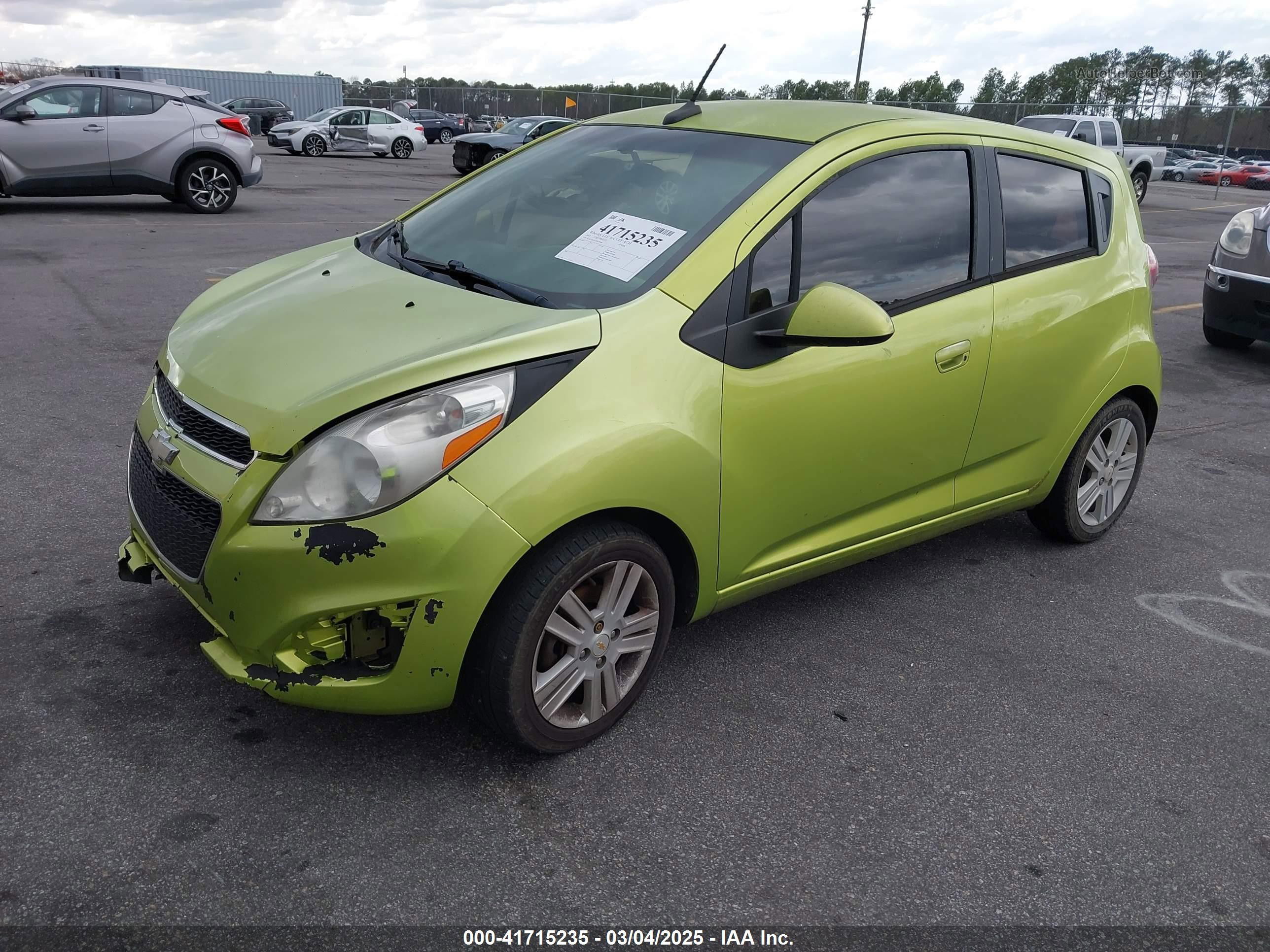 2013 Chevrolet Spark Ls Manual Green vin: KL8CA6S91DC625948