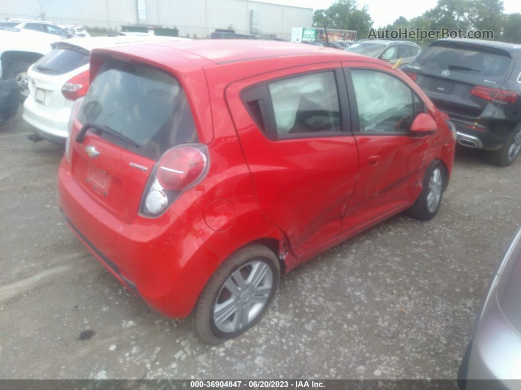 2015 Chevrolet Spark Ls Red vin: KL8CA6S92FC728914