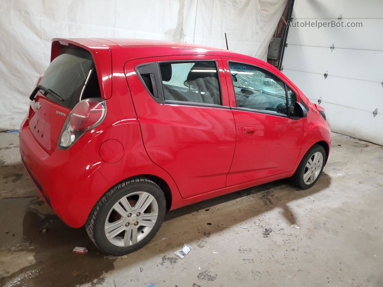 2015 Chevrolet Spark Ls Red vin: KL8CA6S92FC799921