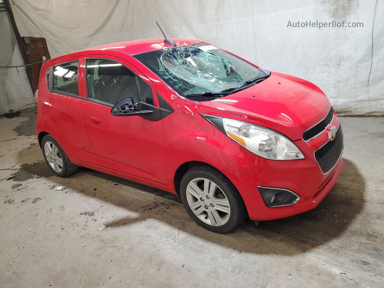 2015 Chevrolet Spark Ls Red vin: KL8CA6S92FC799921