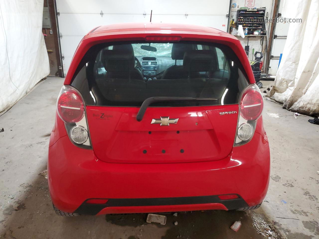 2015 Chevrolet Spark Ls Red vin: KL8CA6S92FC799921