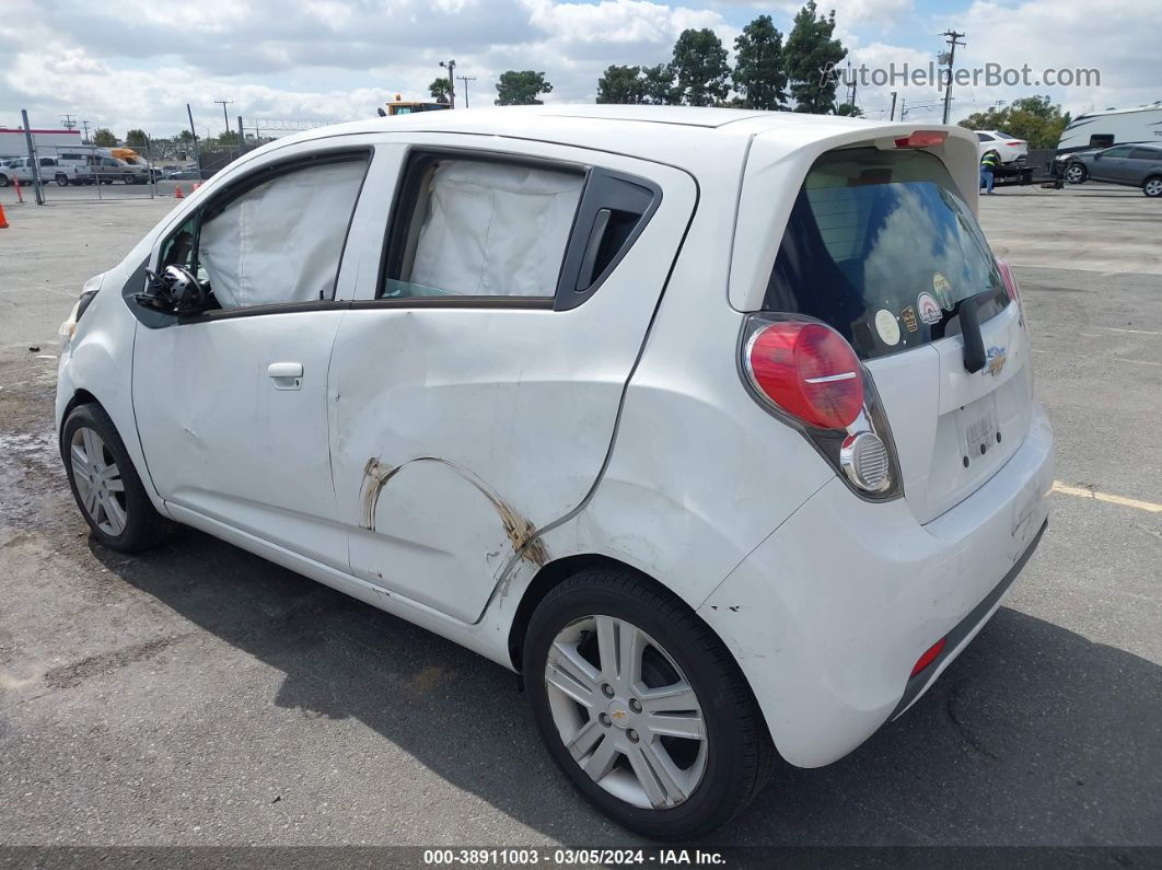 2015 Chevrolet Spark Ls Manual White vin: KL8CA6S92FC803918