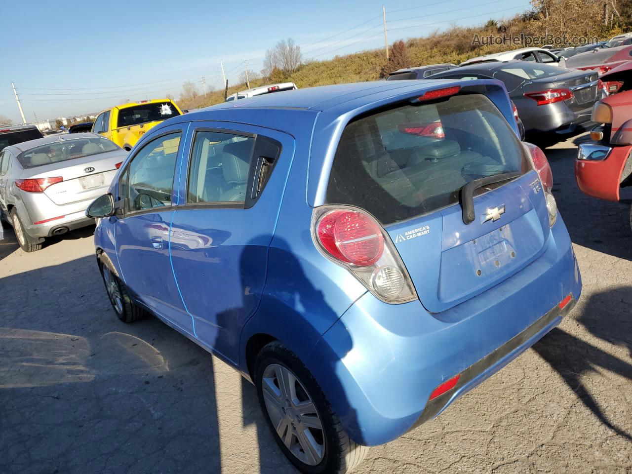 2013 Chevrolet Spark Ls Blue vin: KL8CA6S94DC510065