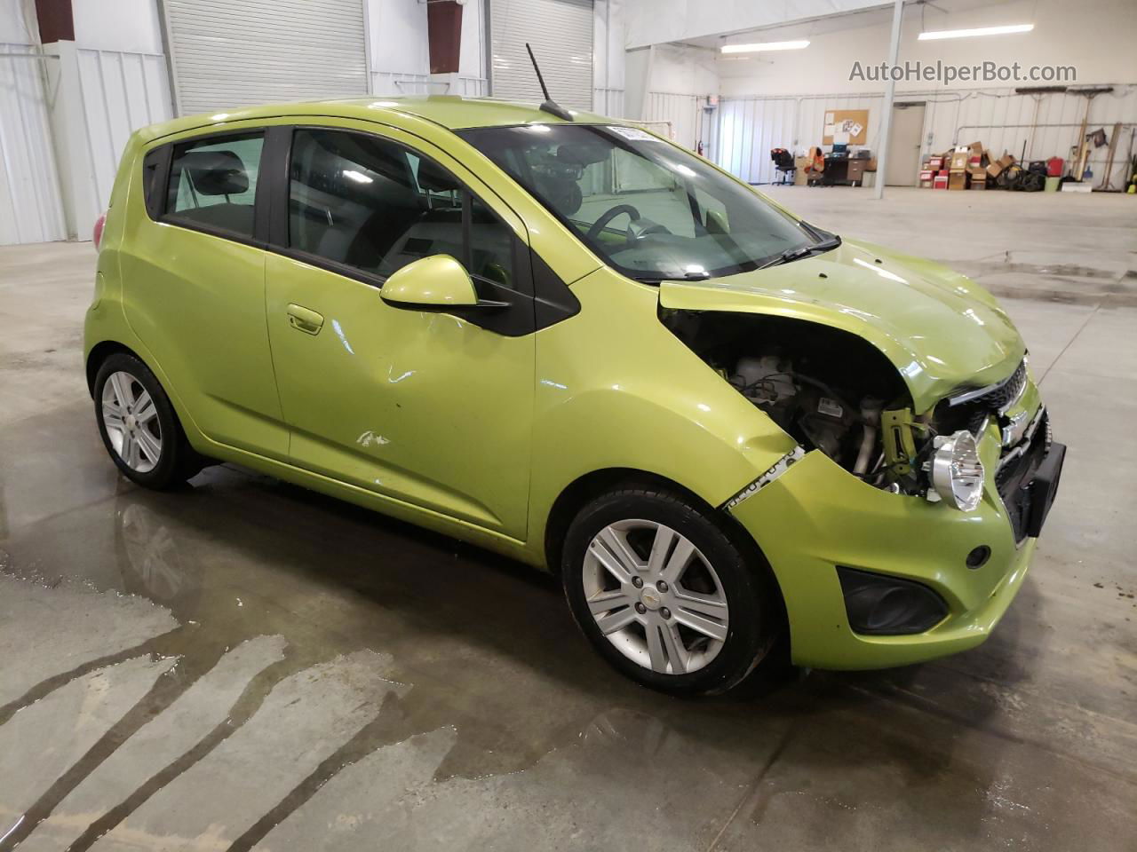 2013 Chevrolet Spark Ls Зеленый vin: KL8CA6S94DC513953