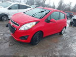 2013 Chevrolet Spark Ls Manual Red vin: KL8CA6S94DC618072