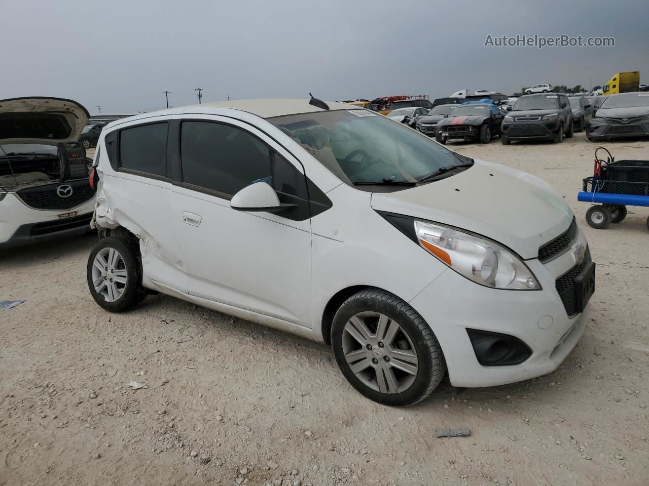 2015 Chevrolet Spark Ls White vin: KL8CA6S94FC784952