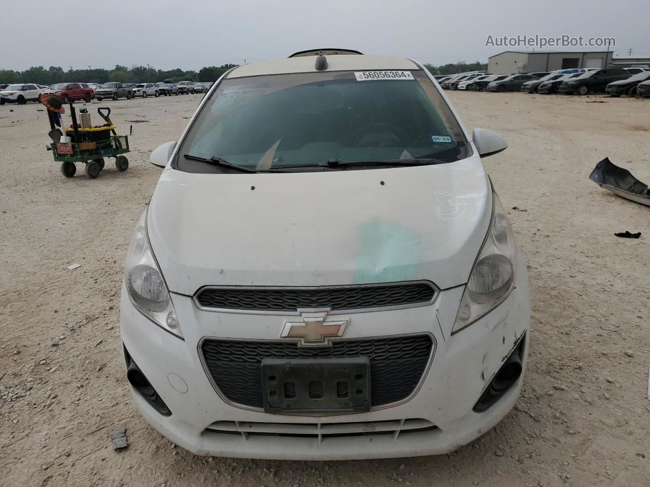 2015 Chevrolet Spark Ls White vin: KL8CA6S94FC784952