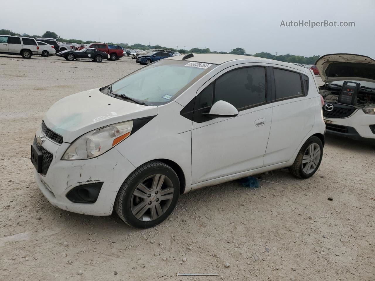 2015 Chevrolet Spark Ls White vin: KL8CA6S94FC784952