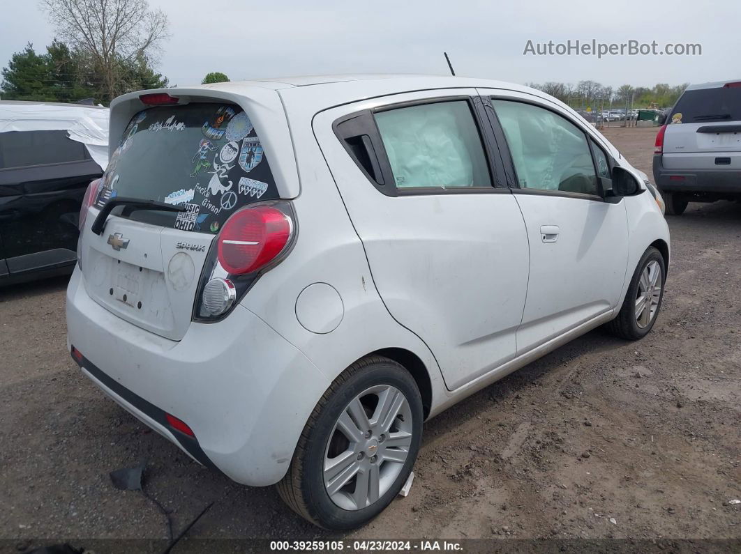 2015 Chevrolet Spark Ls Manual White vin: KL8CA6S94FC806481