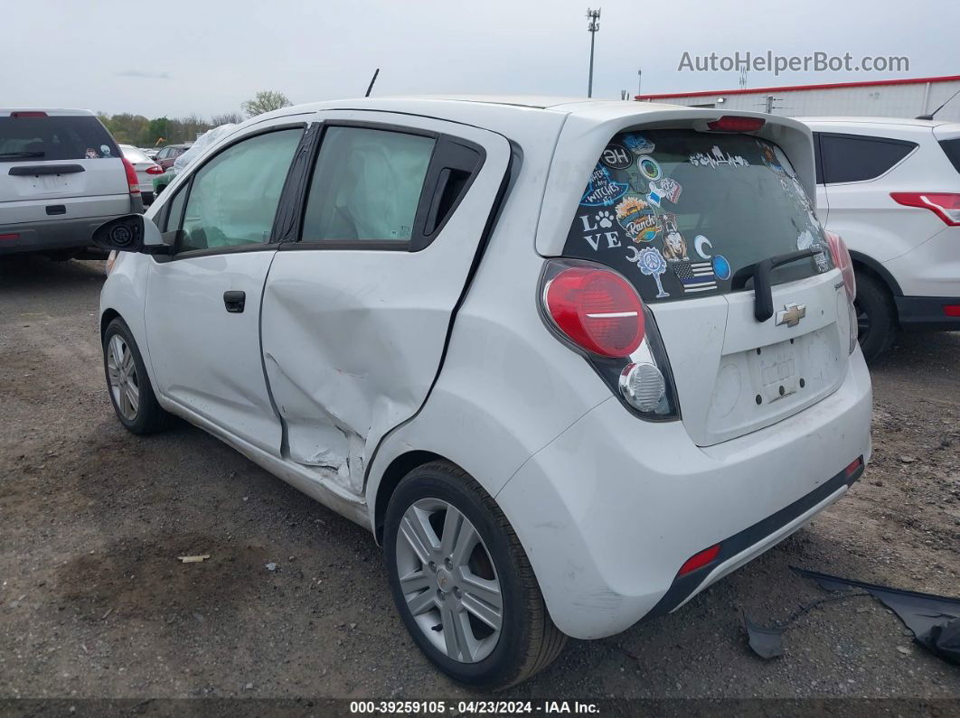 2015 Chevrolet Spark Ls Manual White vin: KL8CA6S94FC806481